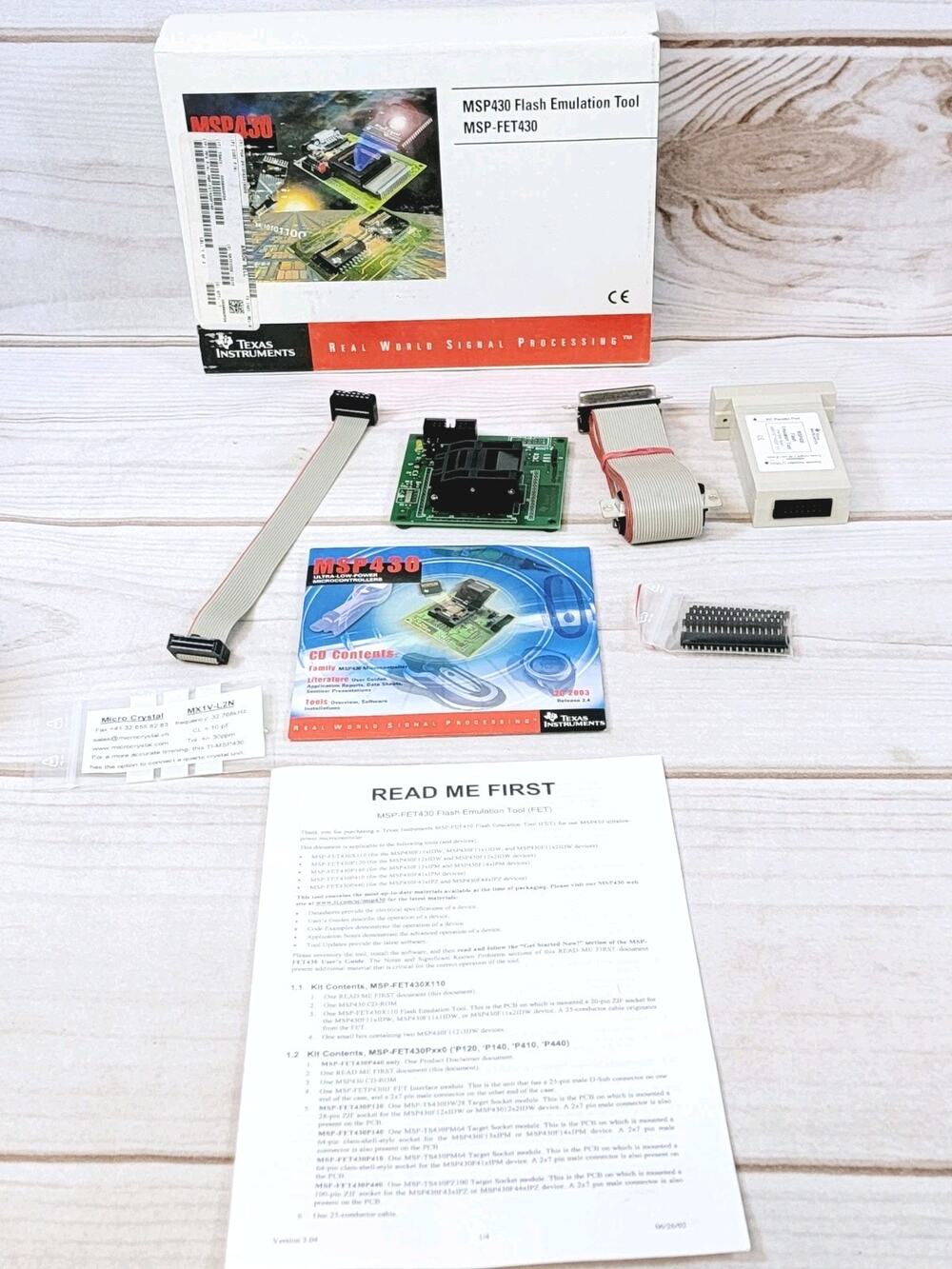 Texas Instruments TI MSP-FET43P140 MSP430 Development Tool & TS430PM64 Board